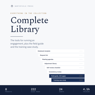 Complete Financial Due Diligence Library — Toolkit, 222-Page Field Guide, Training Case Study