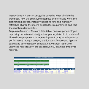 Recruitment & Hiring Pipeline Tracker – Excel Template with Live KPIs and Stage Tracking