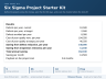 Six Sigma Project Starter Kit