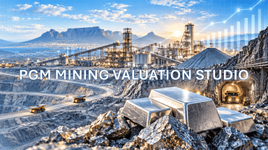 PGM Mining Valuation Studio – Advanced DCF, Scenarios, Monte Carlo & Risk Analysis