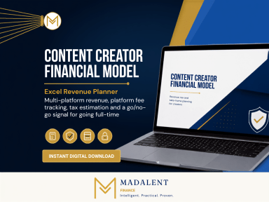 Content Creator Financial Model & Revenue Planner