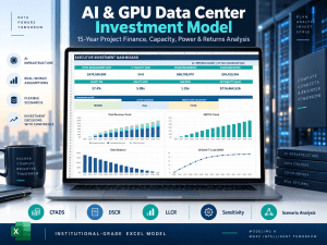 AI & GPU Data Center Investment Model – 15-Year Project Finance & Returns Analysis