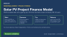 Solar PV Project Finance Model (DSCR-sculpted debt, PPA and merchant, 30 years)