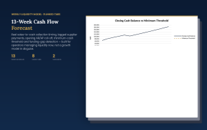 13-Week Cash Flow Forecast Excel Template - Rolling Weekly Cash Flow Model