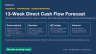 13-Week Direct Cash Flow Forecast: revolver, working capital bridge, weekly variance