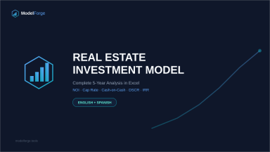 Real Estate Investment Analysis Model — NOI, Cap Rate, IRR & DSCR