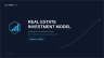 Real Estate Investment Analysis Model — NOI, Cap Rate, IRR & DSCR