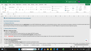 FREE DEMO: SAP S/4HANA Business Partner Data Cleansing Engine (VBA Automated)