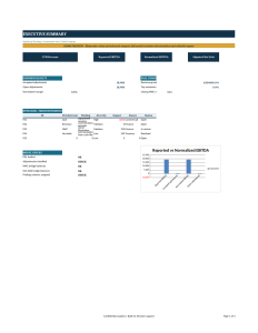 Financial Due Diligence & Quality of Earnings Model
