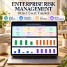 Enterprise Risk Management (ERM) Excel Template | 10-in-1 Risk Register, Dashboard, 5x5 Matrix & Action Plan