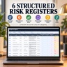 Enterprise Risk Management (ERM) Excel Template | 10-in-1 Risk Register, Dashboard, 5x5 Matrix & Action Plan