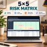 Enterprise Risk Management (ERM) Excel Template | 10-in-1 Risk Register, Dashboard, 5x5 Matrix & Action Plan