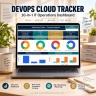 DevOps Cloud Tracker Excel Template | 10-in-1 IT Operations Dashboard, SRE Incident, Risk & Compliance
