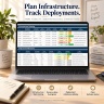 DevOps Cloud Tracker Excel Template | 10-in-1 IT Operations Dashboard, SRE Incident, Risk & Compliance