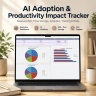 AI Adoption Tracker Excel Template | Productivity, Time Savings, Training, Risks & AI ROI Dashboard