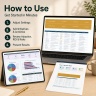 AI Adoption Tracker Excel Template | Productivity, Time Savings, Training, Risks & AI ROI Dashboard