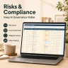 AI Adoption Tracker Excel Template | Productivity, Time Savings, Training, Risks & AI ROI Dashboard
