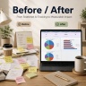 AI Adoption Tracker Excel Template | Productivity, Time Savings, Training, Risks & AI ROI Dashboard