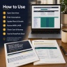 SaaS 5-Year Financial Model Excel | MRR & ARR, Three-Statement Forecast, Unit Economics, Cash Runway & Investor Deck