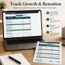 SaaS 5-Year Financial Model Excel | MRR & ARR, Three-Statement Forecast, Unit Economics, Cash Runway & Investor Deck