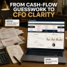 13-Week Cash Flow Forecast & CFO Dashboard Excel | AR/AP, Scenario Planning, Runway & Management Report