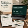 Restaurant 5-Year Financial Model Excel | Three-Statement Forecast, Break-Even, Scenarios, Cash Flow & Investor Deck