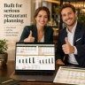 Restaurant 5-Year Financial Model Excel | Three-Statement Forecast, Break-Even, Scenarios, Cash Flow & Investor Deck