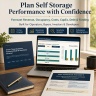Self Storage Facility 5-Year Financial Model Excel | Occupancy, Cash Flow, Break-Even, Scenarios & Investor Deck