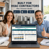 HVAC Contractor 5-Year Financial Model Excel | Cash Flow, Technician Capacity, Break-Even, Scenarios & Investor Deck