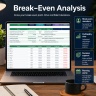 Gym & Fitness Studio 5-Year Financial Model Excel | Membership Growth, Cash Flow, Break-Even, Scenarios & Investor Deck