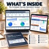 Startup Operations Excel Template | OKRs, KPI Dashboard, Product Roadmap, Investor Report, Hiring, Risk & RICE