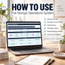 Startup Operations Excel Template | OKRs, KPI Dashboard, Product Roadmap, Investor Report, Hiring, Risk & RICE