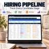 Startup Operations Excel Template | OKRs, KPI Dashboard, Product Roadmap, Investor Report, Hiring, Risk & RICE
