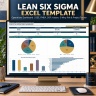 Lean Six Sigma Operations Excel Template | OEE, FMEA, SOP, Kaizen, 5 Why, Risk & Project Dashboard