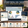 Lean Six Sigma Operations Excel Template | OEE, FMEA, SOP, Kaizen, 5 Why, Risk & Project Dashboard