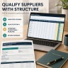Procurement & Supplier Management Excel System | RFQs, Purchase Orders, Contracts, Risk, Spend & Supplier Scorecards