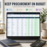 Procurement & Supplier Management Excel System | RFQs, Purchase Orders, Contracts, Risk, Spend & Supplier Scorecards