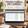 Product Management Excel Suite | RICE, MoSCoW, PRD, Release Planning, QA, Bugs & Executive Dashboard