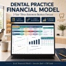 Dental Practice 5-Year Financial Model Excel | Patient Capacity, Cash Flow, Break-Even, Scenarios & Investor Deck