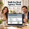 Digital Agency Management Excel Dashboard | CRM, Budgets, Campaigns, Retainers, Tasks, Team Capacity & KPIs