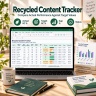 PPWR Packaging Compliance Planner Excel | Recycled Content, DfR, Evidence, Dashboard & CSV Templates