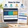 AI Solo Business Management Excel Dashboard | Etsy SEO, Product Planner, Content, Cashflow & AI Workflow Tracker