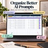 AI Solo Business Management Excel Dashboard | Etsy SEO, Product Planner, Content, Cashflow & AI Workflow Tracker
