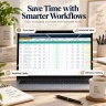 AI Solo Business Management Excel Dashboard | Etsy SEO, Product Planner, Content, Cashflow & AI Workflow Tracker