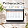 AI Solo Business Management Excel Dashboard | Etsy SEO, Product Planner, Content, Cashflow & AI Workflow Tracker