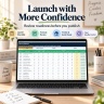 AI Solo Business Management Excel Dashboard | Etsy SEO, Product Planner, Content, Cashflow & AI Workflow Tracker