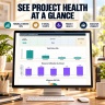 Project Management Excel System | PMO Dashboard, Gantt, RAID, RACI, Budget & Risk Control