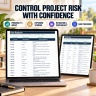 Project Management Excel System | PMO Dashboard, Gantt, RAID, RACI, Budget & Risk Control