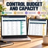 Project Management Excel System | PMO Dashboard, Gantt, RAID, RACI, Budget & Risk Control