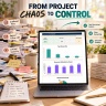 Project Management Excel System | PMO Dashboard, Gantt, RAID, RACI, Budget & Risk Control